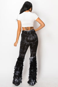 2169 High Rise Skinny Flare Tie Dye Jeans