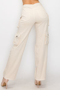 40584 Women's High Rise Cargo Pants w/ Extra Front Cargo Pockets