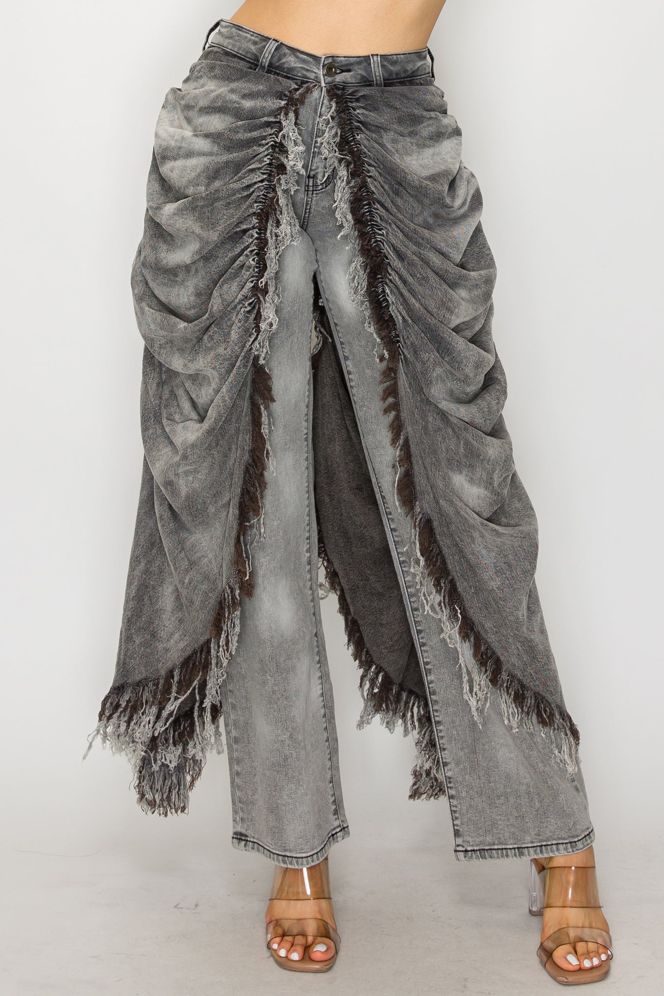 40598 Draped Long Skirt Pants