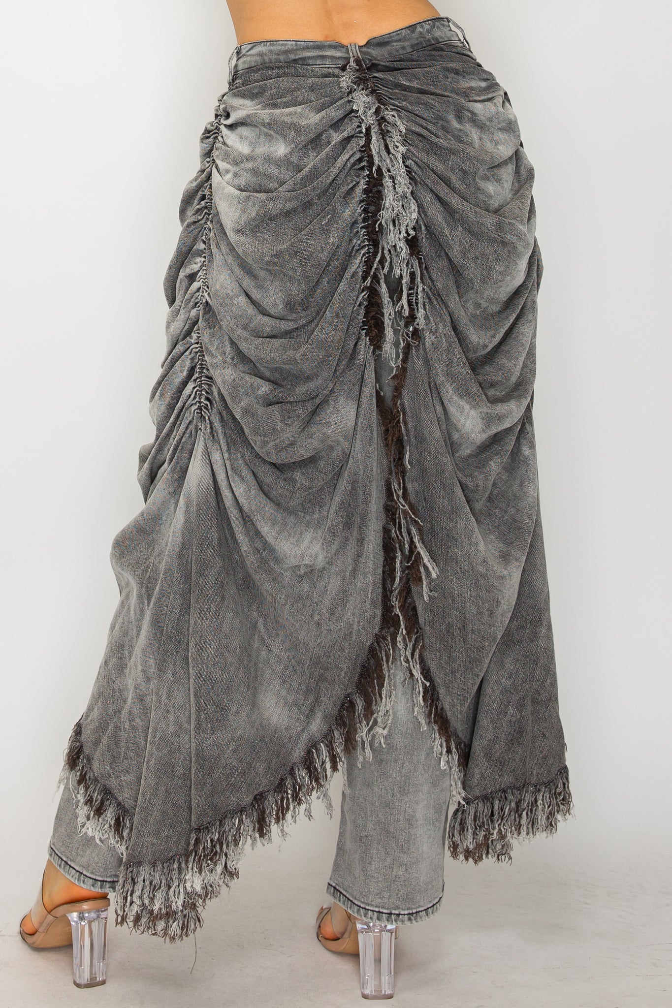 40598 Draped Long Skirt Pants