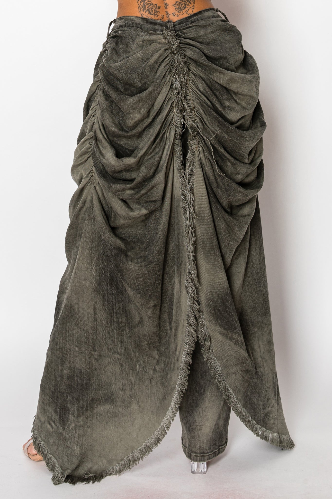 40598 Draped Long Skirt Pants