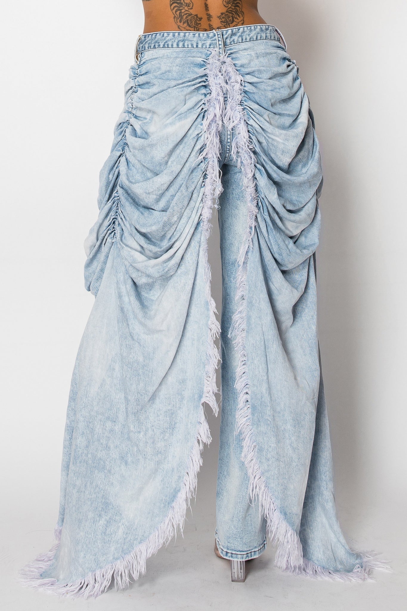 40598 Draped Long Skirt Pants