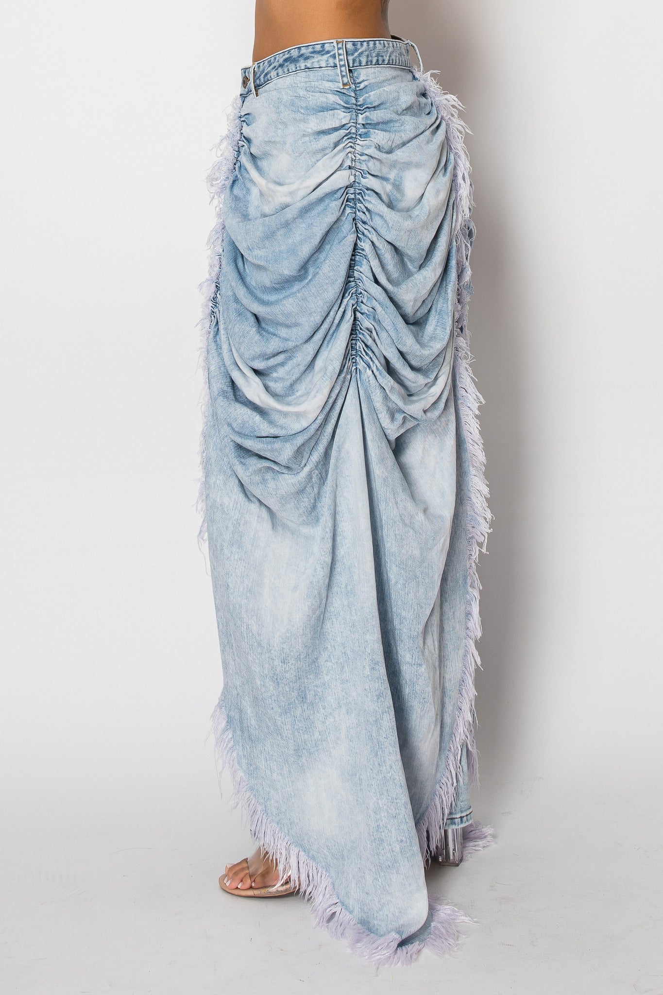 40598 Draped Long Skirt Pants