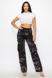 40610 Mid Rise Extra Pocket Camo Cargo Pants