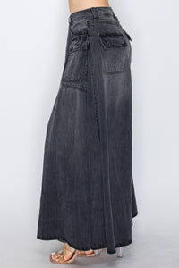 AP43010 High Rise Straight Leg Jeans W/ Outer Layer Long Fly Away