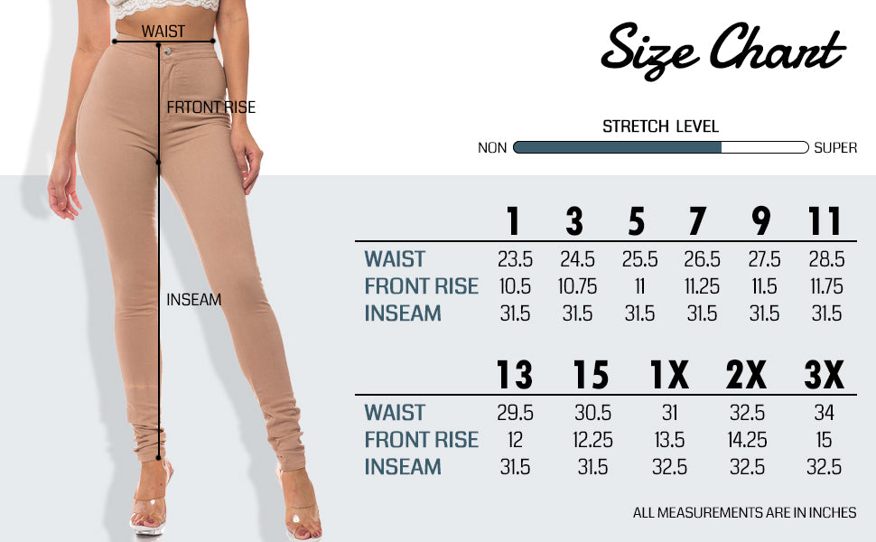 1168 Women's Super High Waisted Skinny Jeans