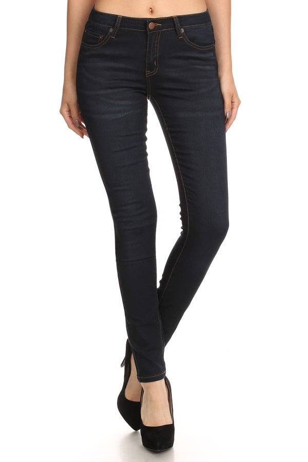 1071 Women's Mid Rise Skinny Jeans