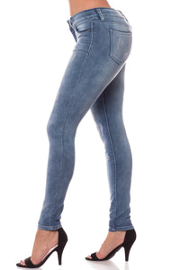 women full length skinny mid rise mid waisted jeans pants