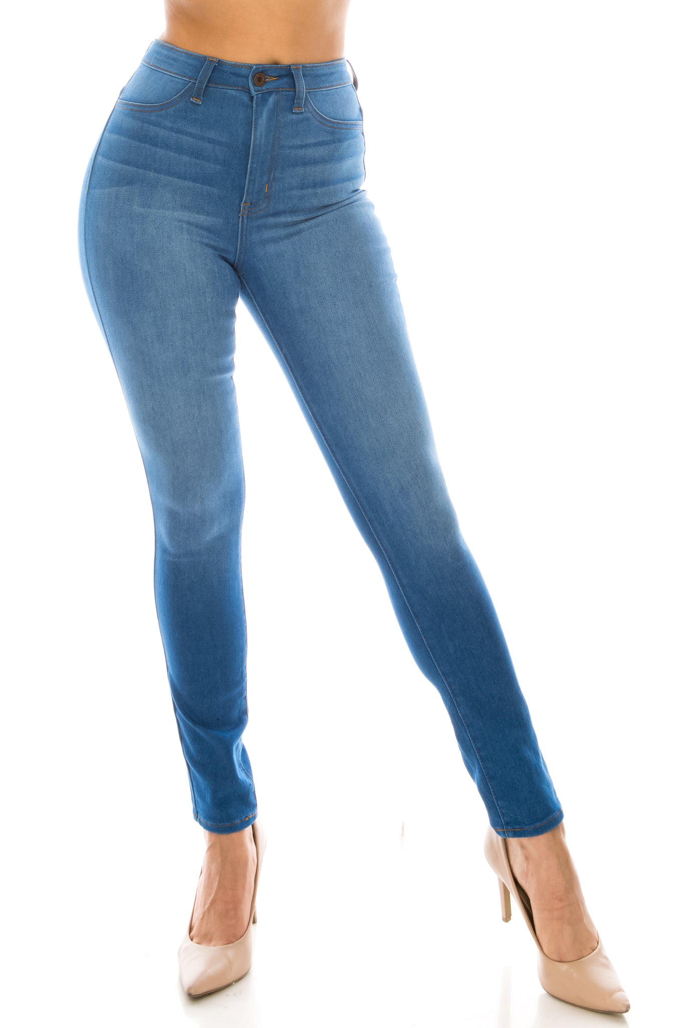  Aphrodite - Jeans de cintura alta para mujer