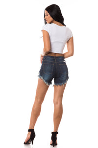 women shorts length skinny mid rise mid waisted distressed shorts