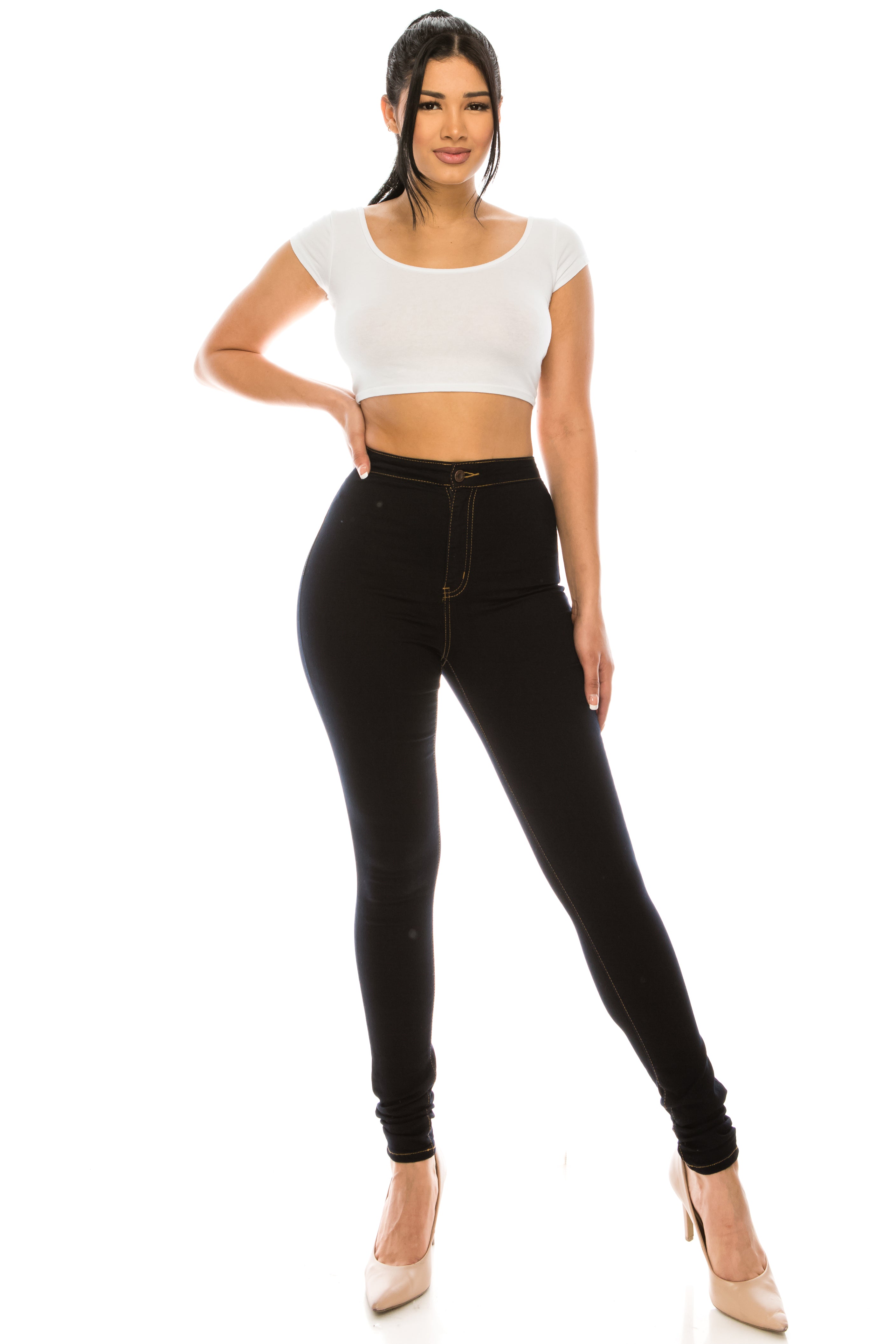 1168 Women's Super High Waisted Skinny Jeans