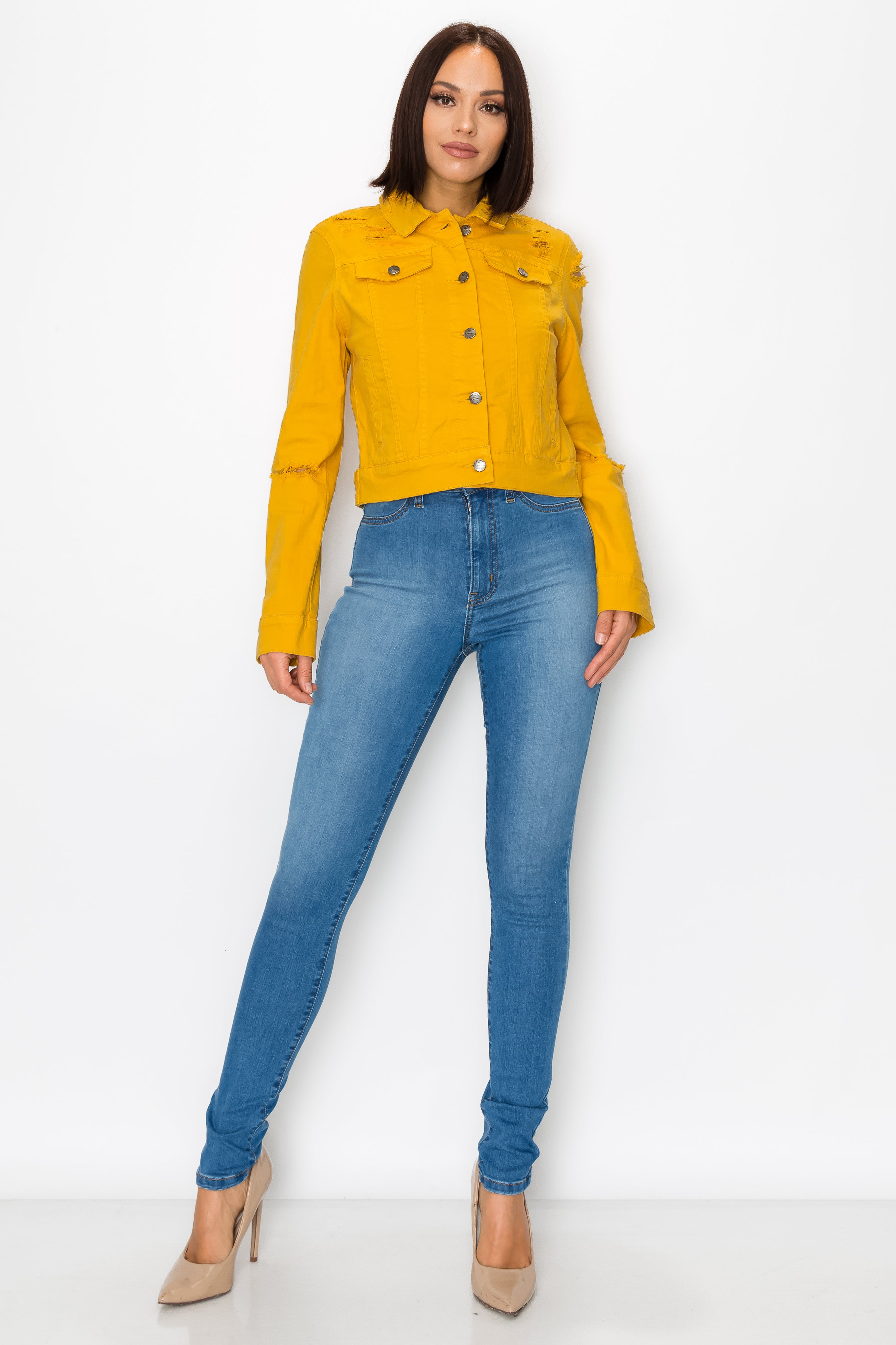 Buy Yellow Jackets & Coats for Women by VOXATI Online | Ajio.com